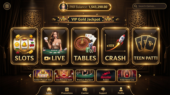 Main screen of pak jackpot casino page for PK players - 4